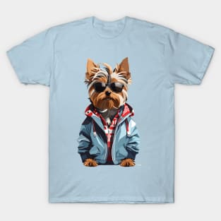 Yorkshire Terrier With Sunglasses T-Shirt